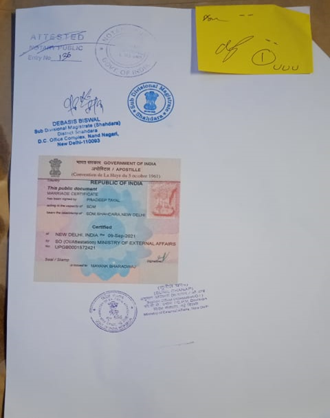 Apostille Document Example